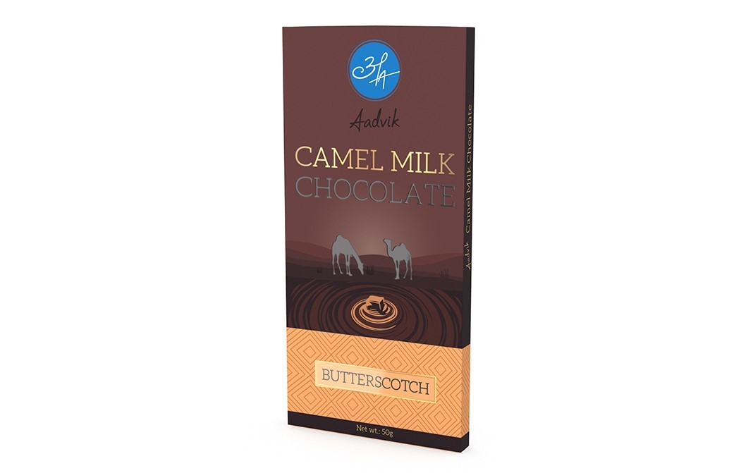 Aadvik Camel Milk Chocolate Butterscotch   Box  50 grams